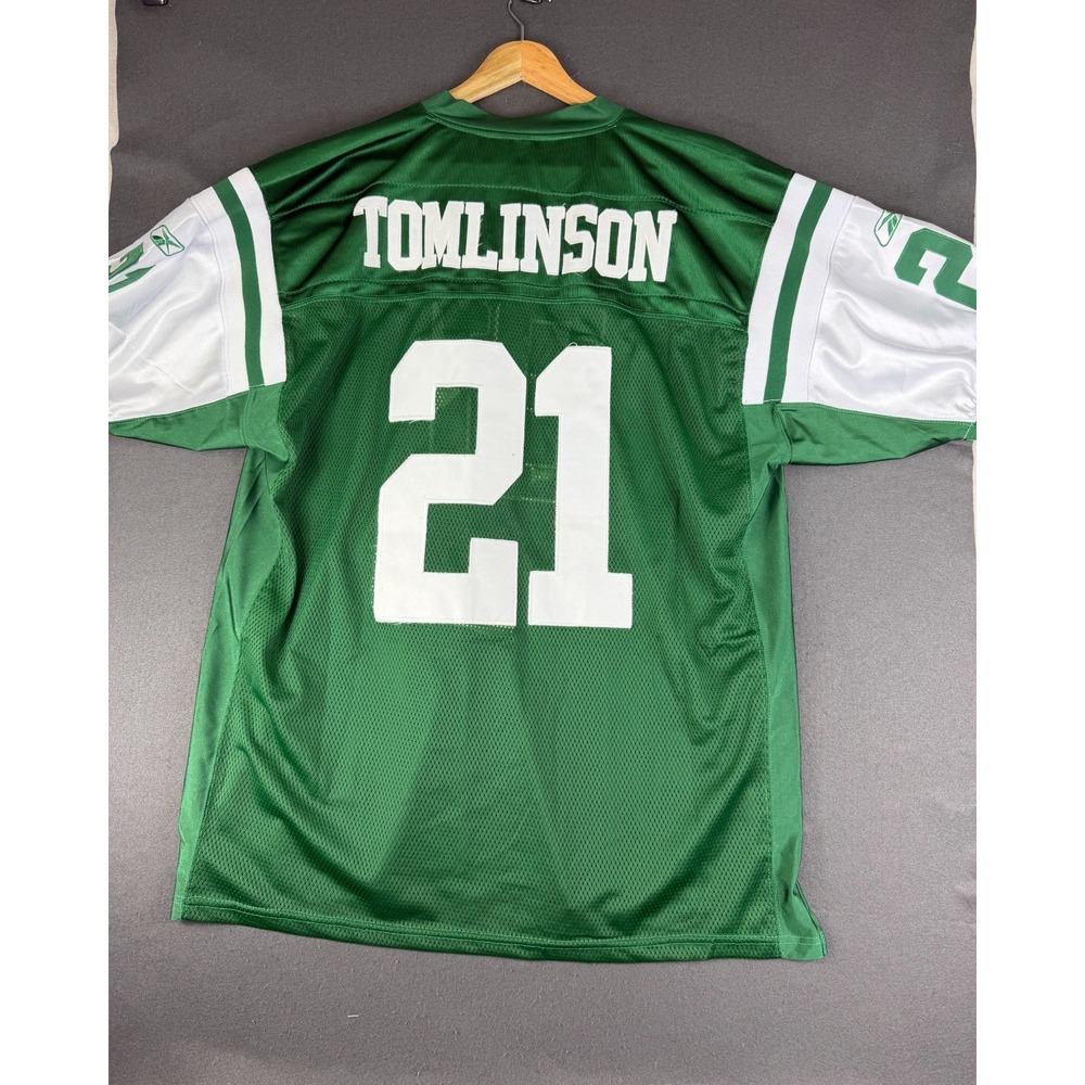 Reebok Mens Green New York Jets LaDainian Tomlinson #21 Jersey NFL Athletic 54